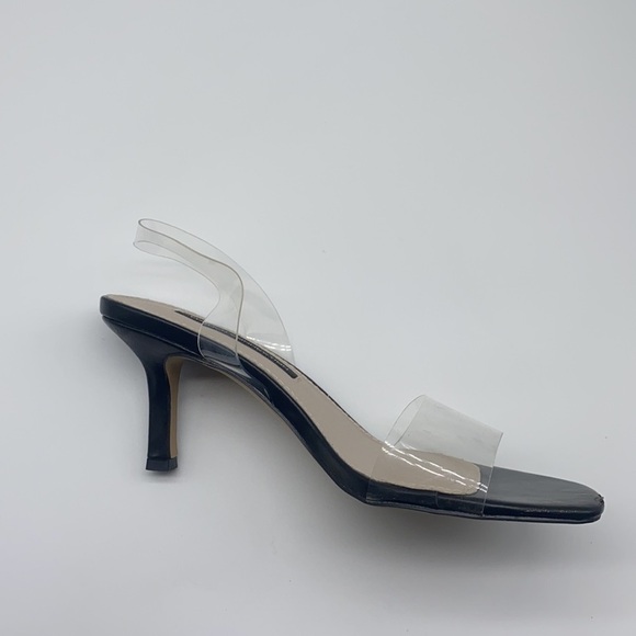French Connection - Clear Straps Black Heels Size 6 - Picture 14 of 14